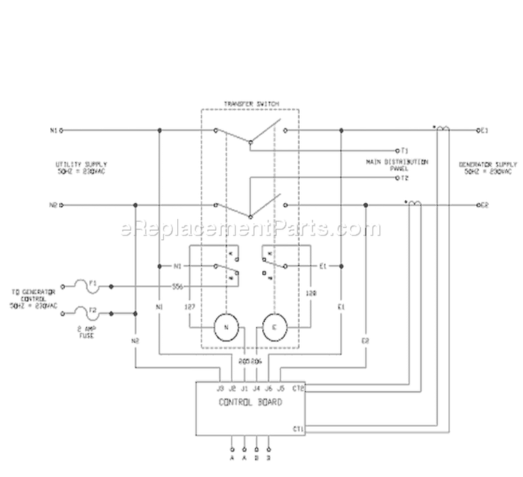 Page B Diagram and Parts List for 071039-0  Briggs and Stratton Generator
